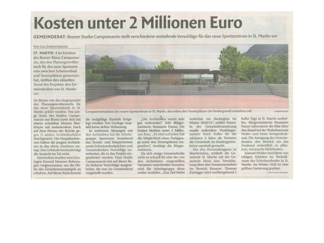 05.07.2019 Dolomiten, Kosten unter 2 Millionen Euro.pdf