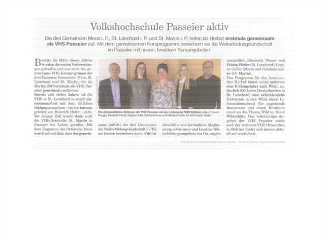 03.08.2019 Tageszeitung, Volkshochschule Passeier aktiv.pdf